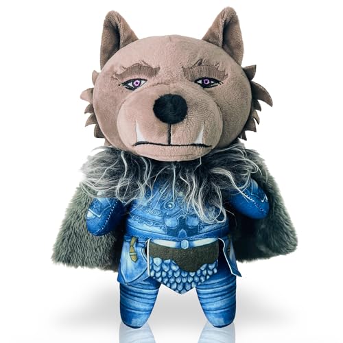 Liokoon Blaidd Werewolf Figure Ring Merch Wolf Doll Plush Stuffed Dress Up Wolf Man Toy Gift 9'' Aged 15+