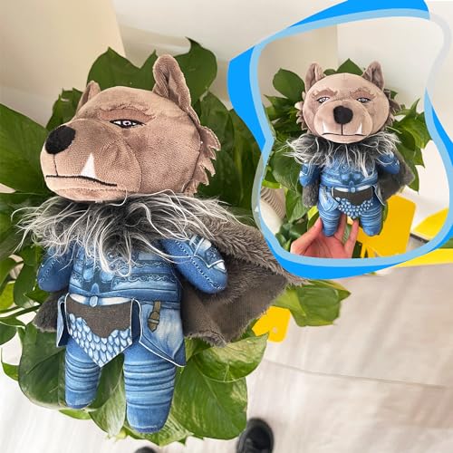 Liokoon Blaidd Werewolf Figure Ring Merch Wolf Doll Plush Stuffed Dress Up Wolf Man Toy Gift 9'' Aged 15+